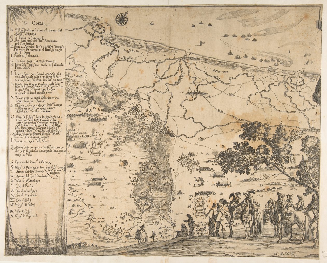 Saint-Omer ostroma, 1638. alkotó: Stefano della Bella