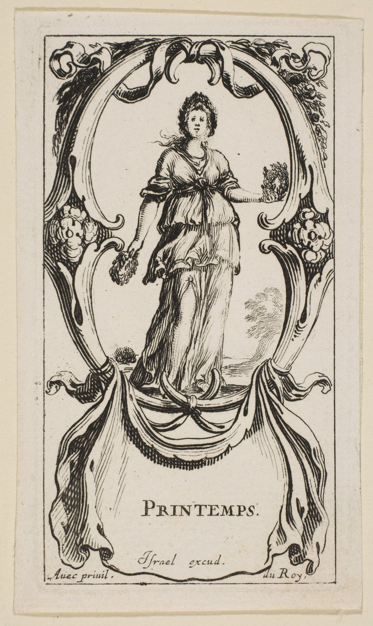 Spring Printemps, a Négy évszakból, kb. 1641. alkotó: Stefano della Bella