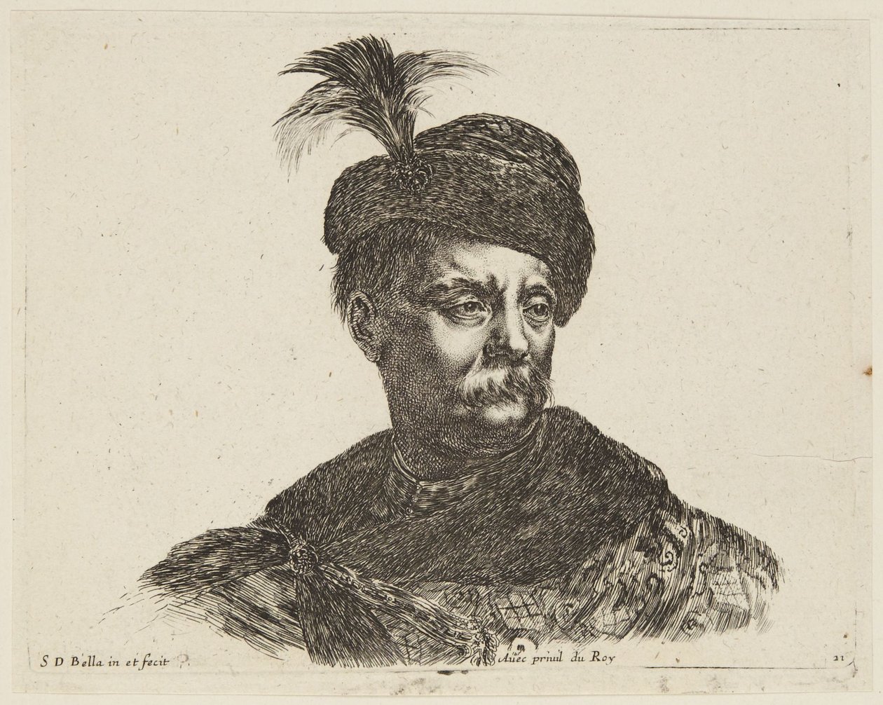 Tanulmány (I principii del disegno, 21) alkotó: Stefano della Bella