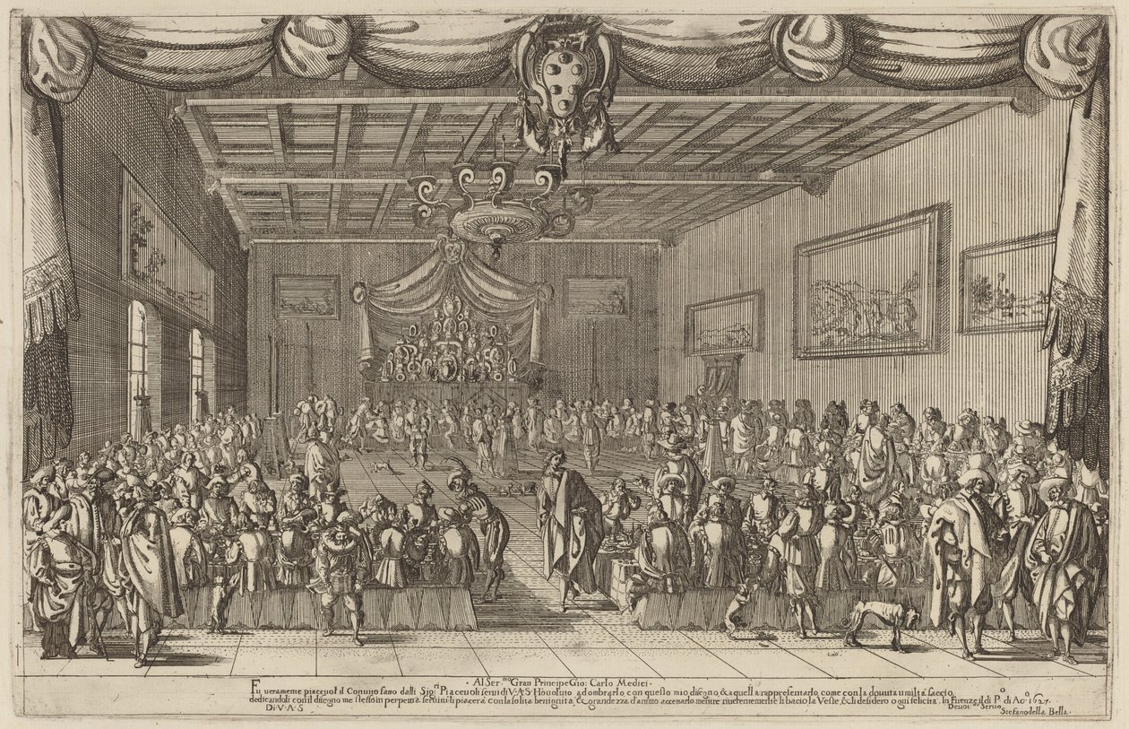 A Piacevoli lakoma, 1627. alkotó: Stefano della Bella