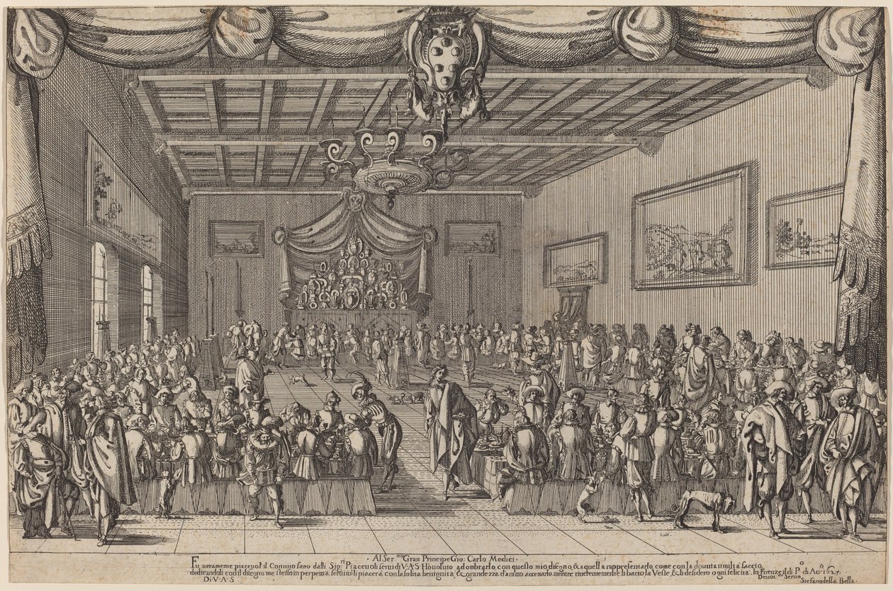 A Piacevoli lakoma, 1627. alkotó: Stefano della Bella