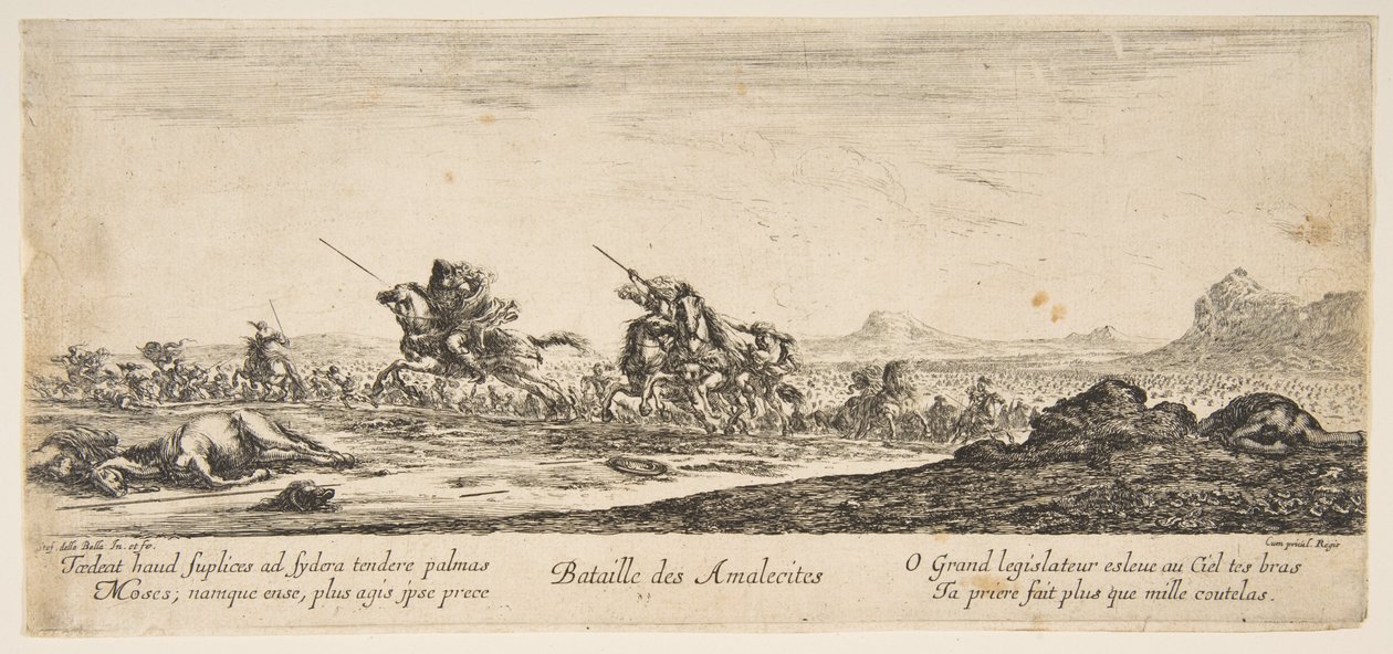 Az amalekiták csatája, kb. 1645-52. alkotó: Stefano della Bella