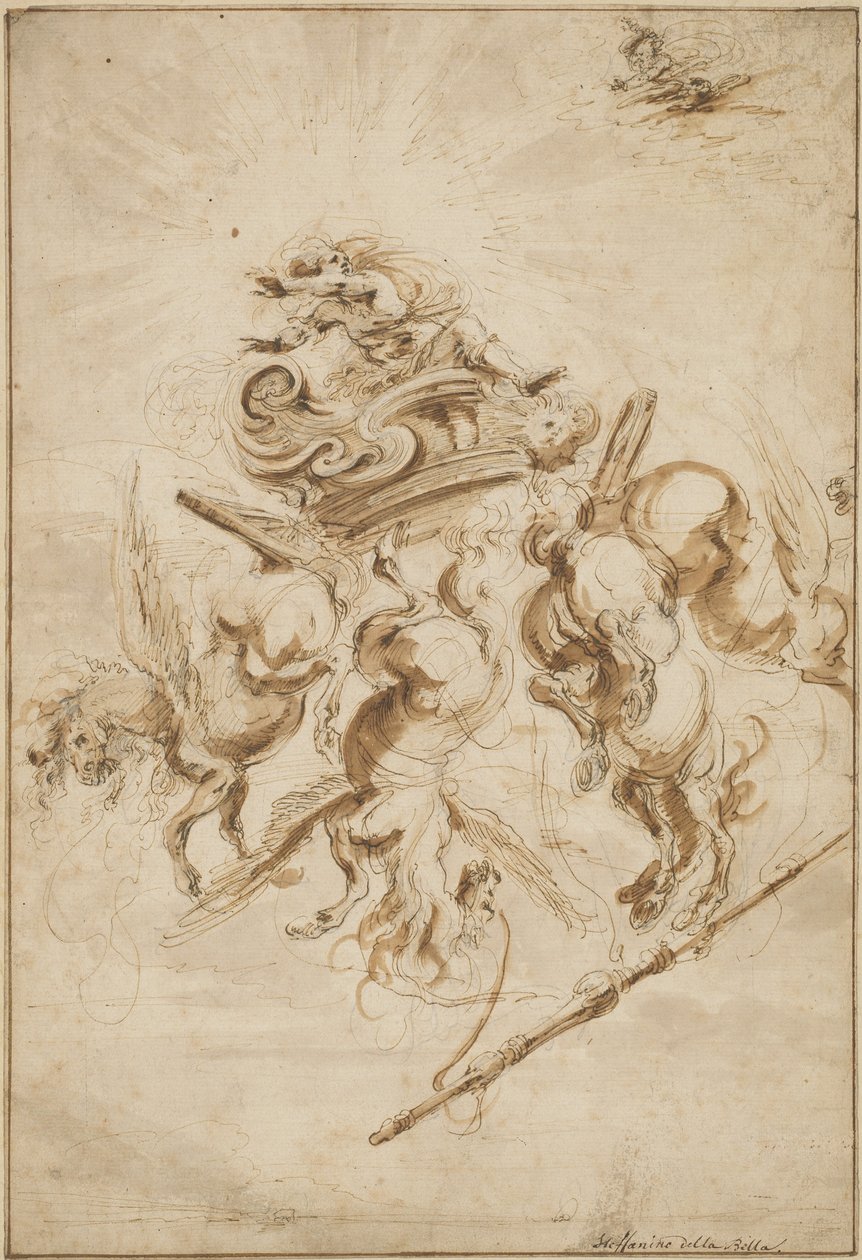 Phaeton bukása alkotó: Stefano della Bella