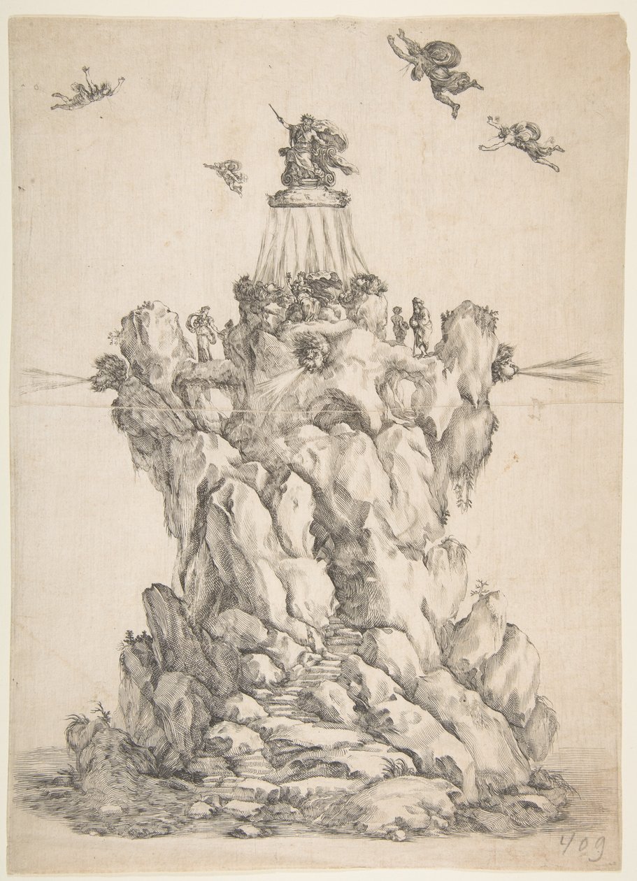 Aeolus sziklája, 1652. alkotó: Stefano della Bella