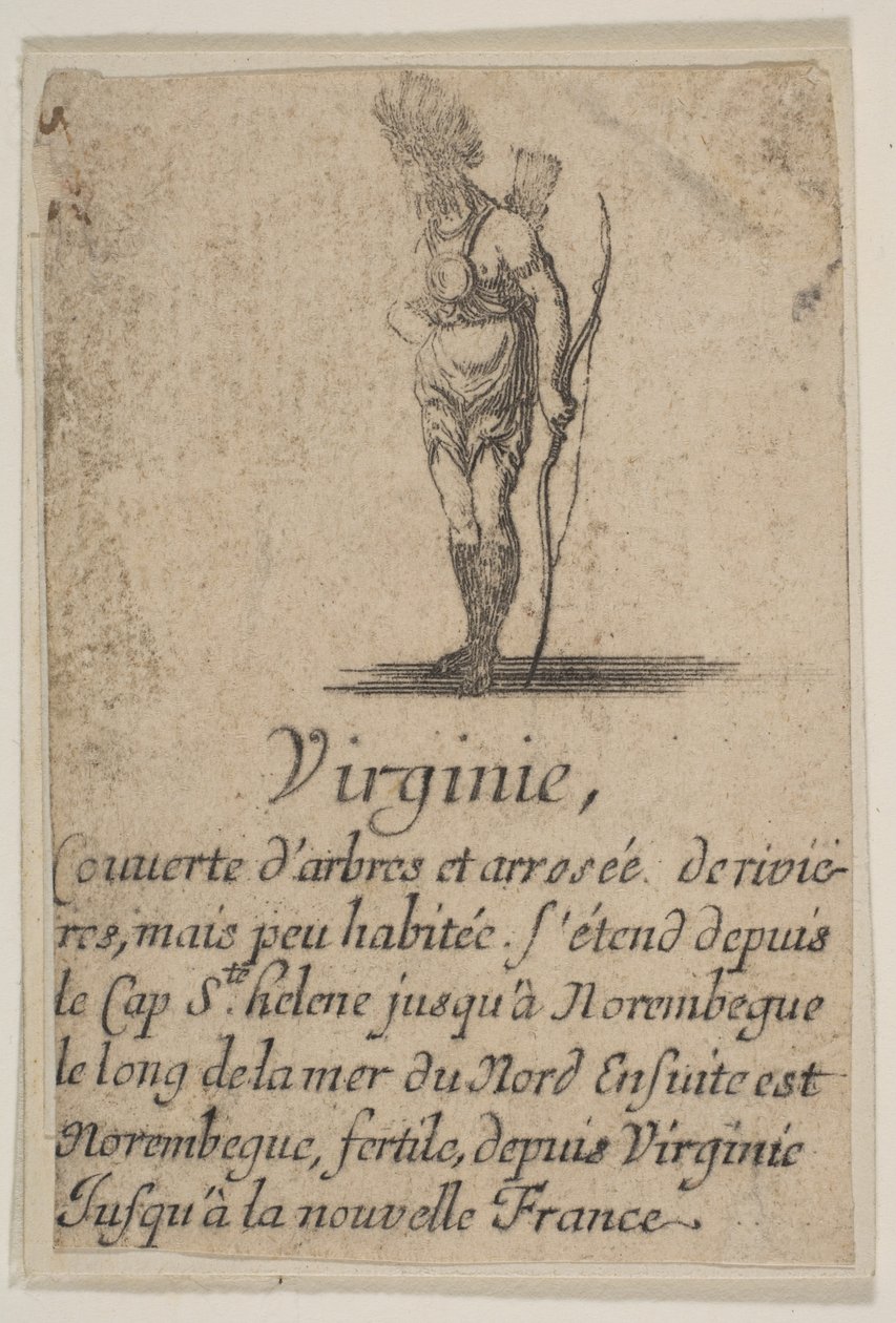 Virginia, a „Game of Geography” Game of Geography, 1644-ből. alkotó: Stefano della Bella