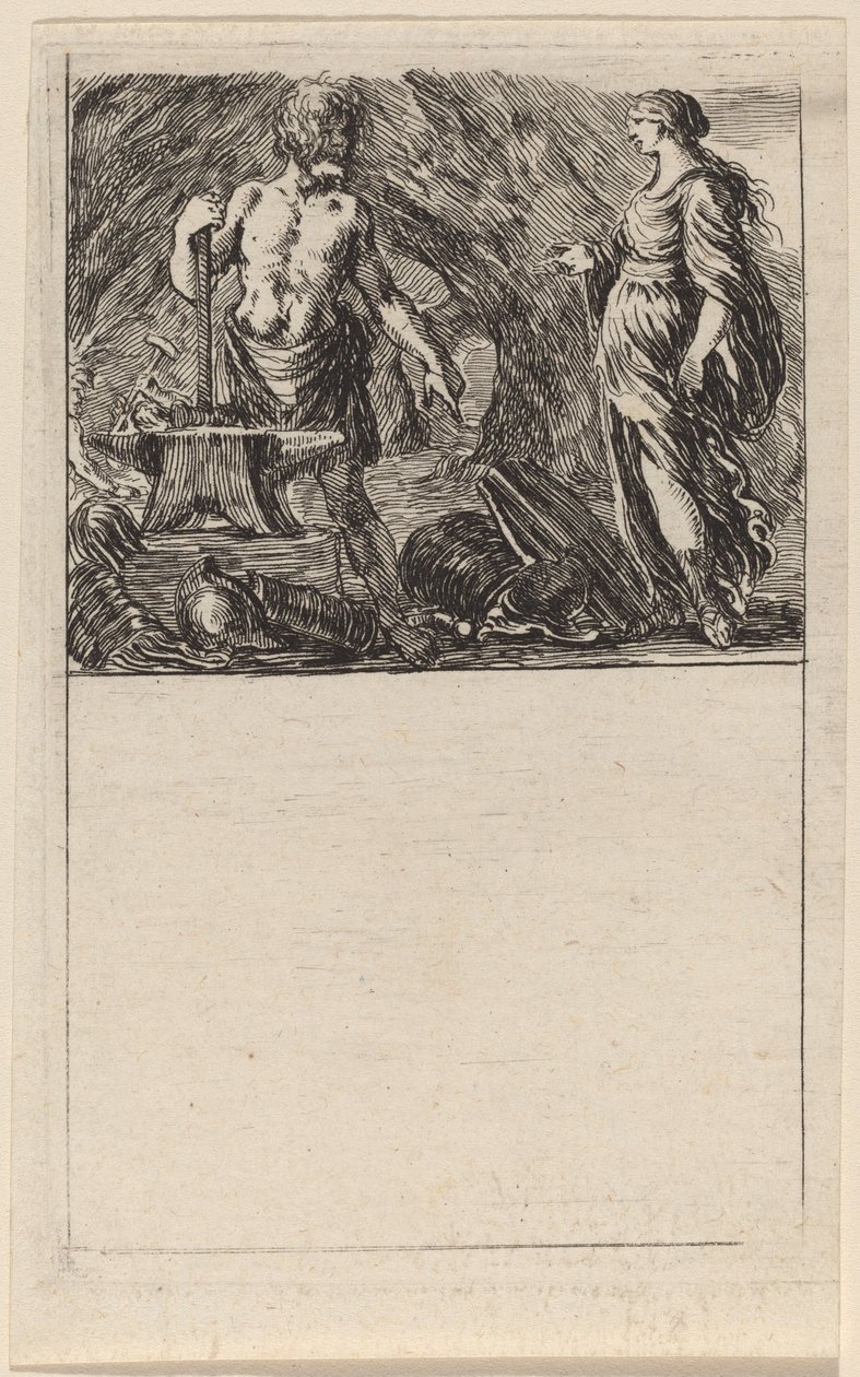 Vulkán és Thetis, 1644. alkotó: Stefano della Bella