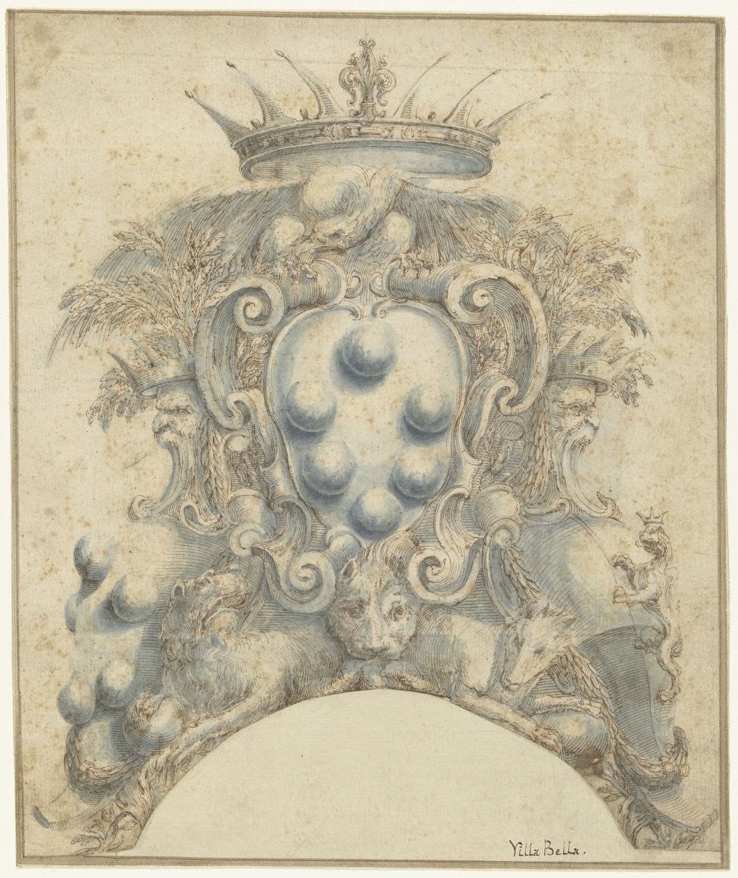 A Medici család címere alkotó: Stefano della Bella
