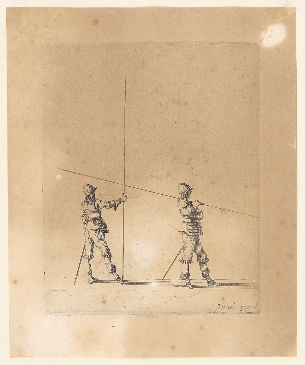 Két pikénier alkotó: Stefano della Bella