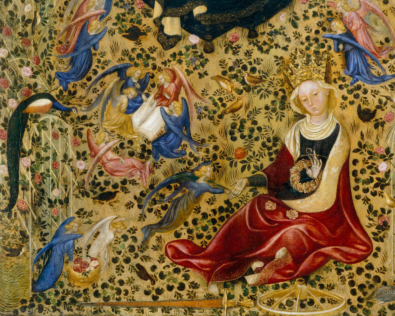 Alexandriai Szent Katalin, a Madonna del Roseto részlete alkotó: Stefano di Giovanni da Verona