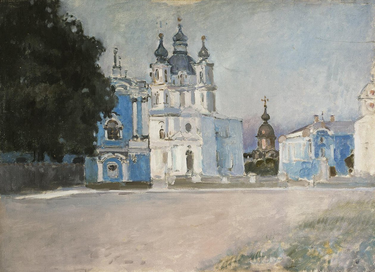 Szmolnij kolostor Szentpéterváron, XX. század eleje. alkotó: Stepan Petrovich Yaremich