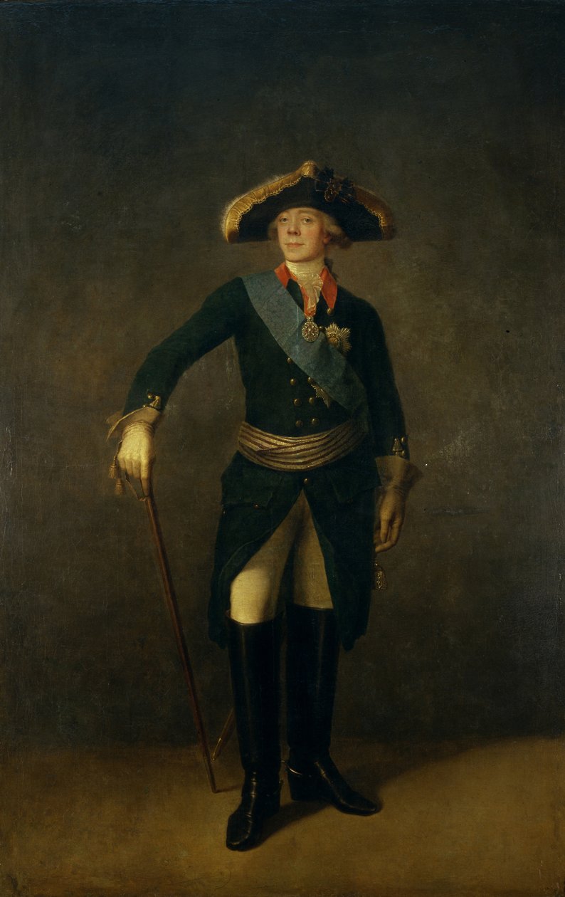 I. Pál orosz császár portréja 1754-1801, 1797 alkotó: Stepan Semenovich Shchukin