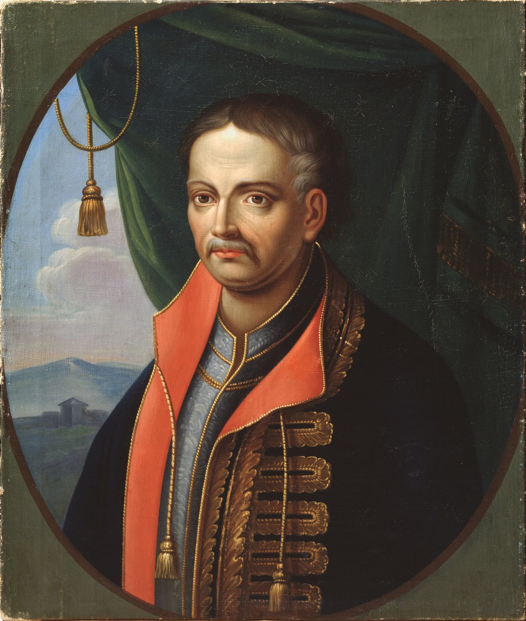 Ivan Mazepa hetman portréja 1639-1709 alkotó: Stepan Zemlykov