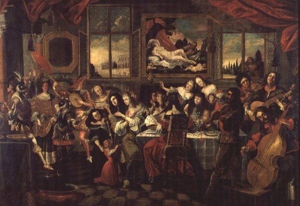 A tékozló fiú a kurtizánokkal, 1662 körül alkotó: Stephan Kessler