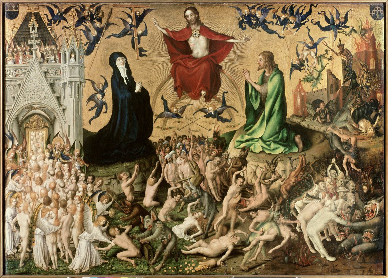 Utolsó ítélet, 1435 körül alkotó: Stephan Lochner