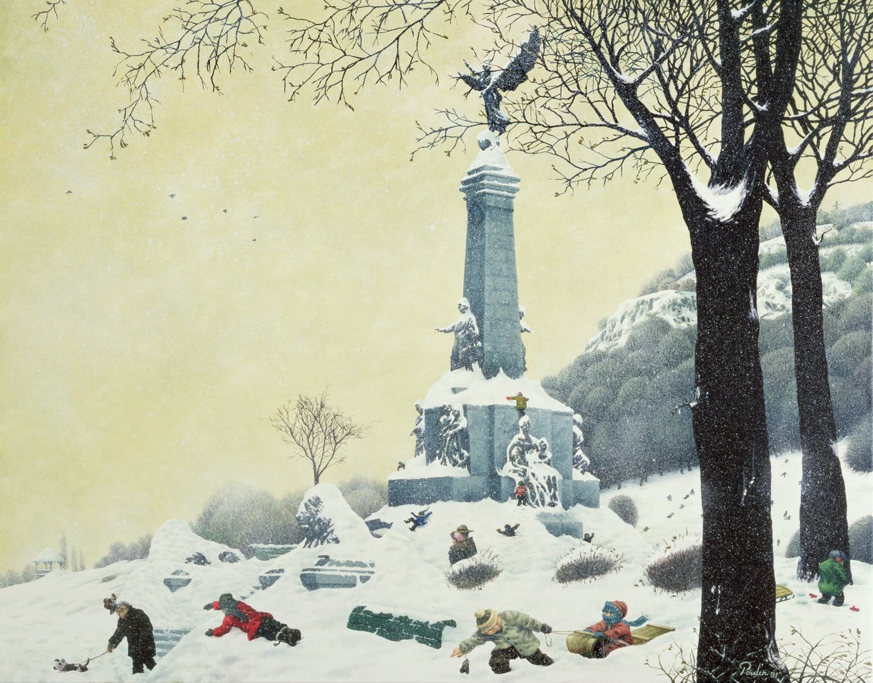In the Park, Winter, A négy évszakból Quebecben alkotó: Stephane Poulin