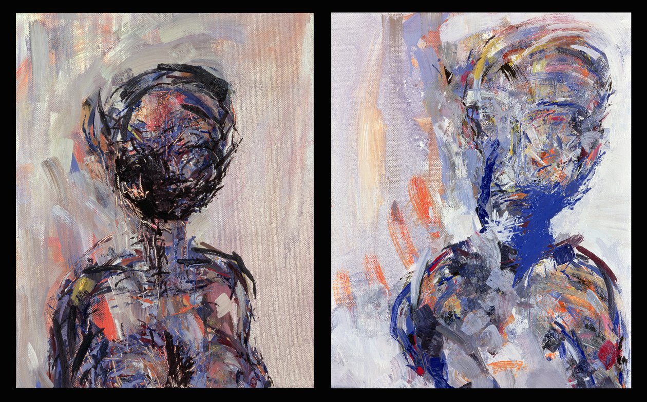 Iman és David Bowie, Diptych, 2000 (lásd még: 181145 és 181146) alkotó: Stephen Finer