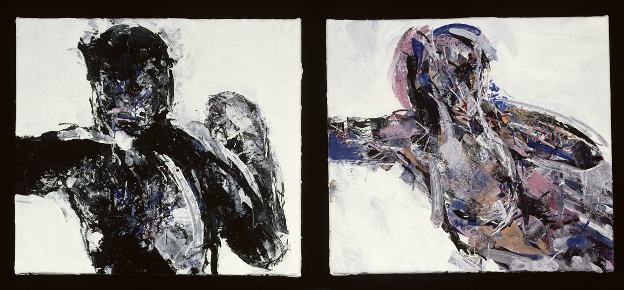 Meztelen férfi és meztelen nő, kinyújtott karral fekve, 1993-94 alkotó: Stephen Finer