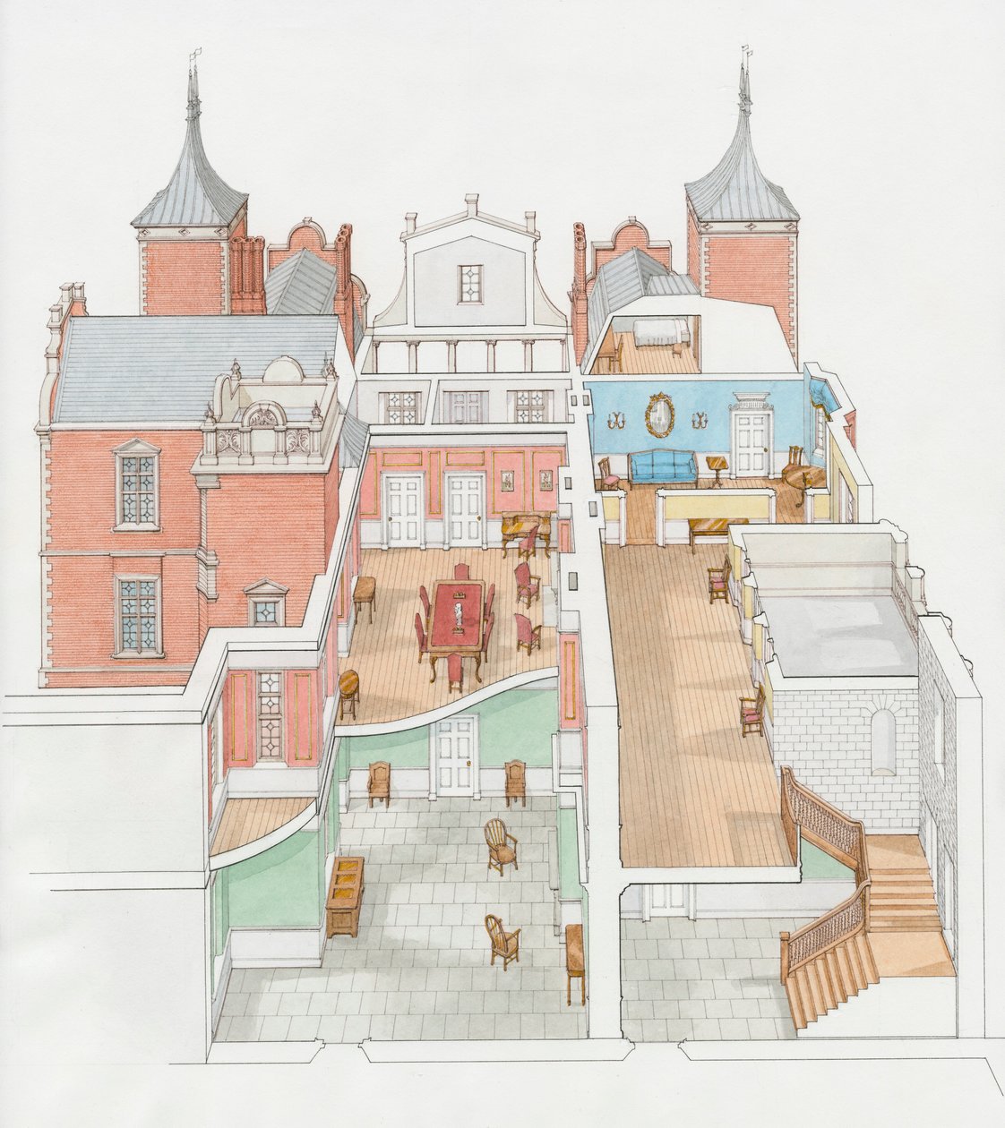 Houghton House, Ampthill, Bedfordshire, 1767, 2006 alkotó: Stephen Conlin
