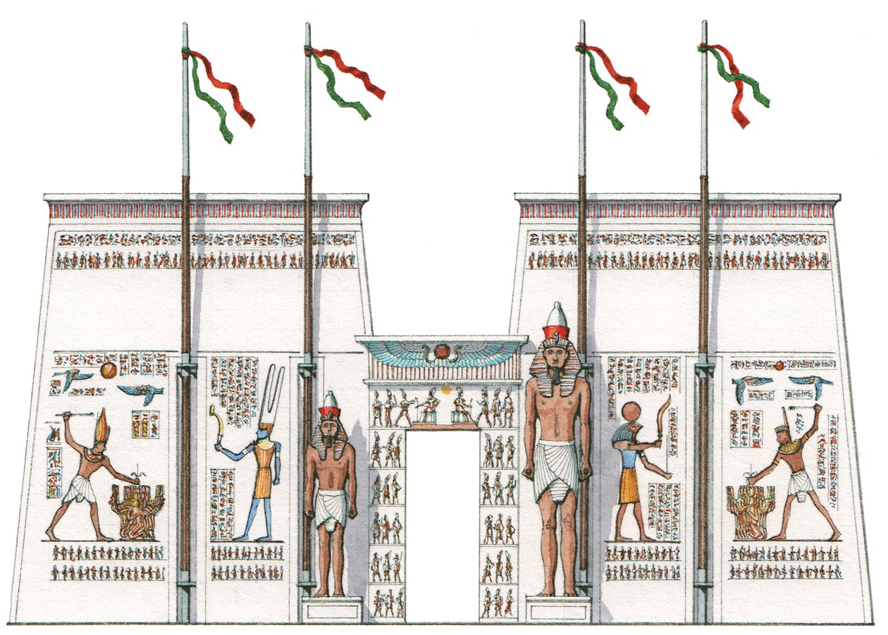 A 10. pylon, Karnak, Egyiptom alkotó: Stephen Conlin
