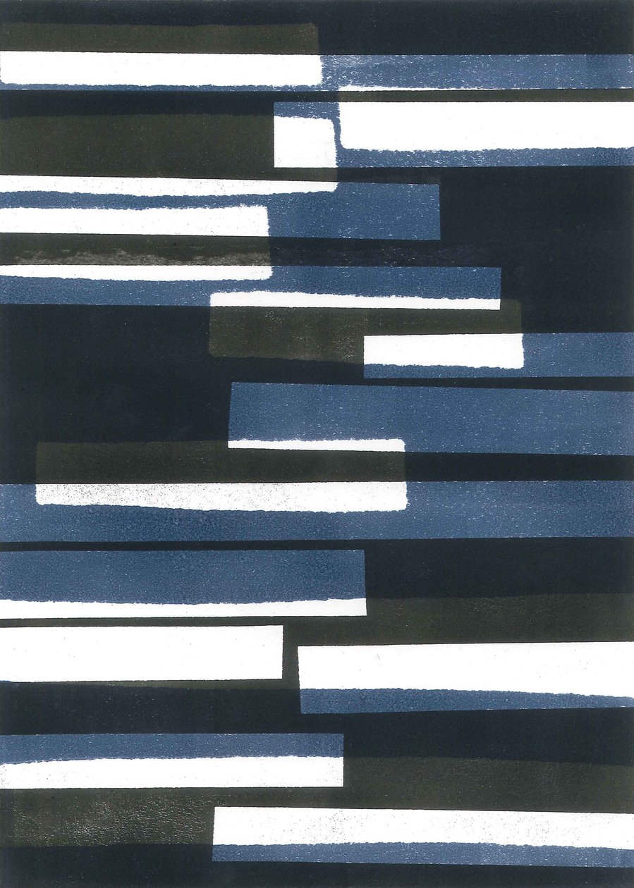 Boards I, 2015 (monoprint papírra) alkotó: Stephen Dow