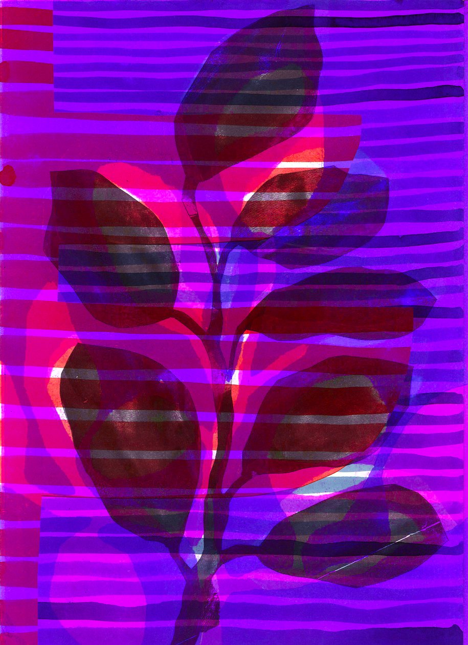 Botanical Stripe I, 2018 (digitális) alkotó: Stephen Dow