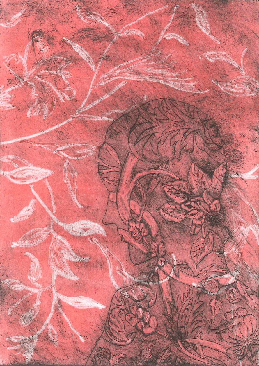 Cast III, 2015 (monoprint papírra) alkotó: Stephen Dow