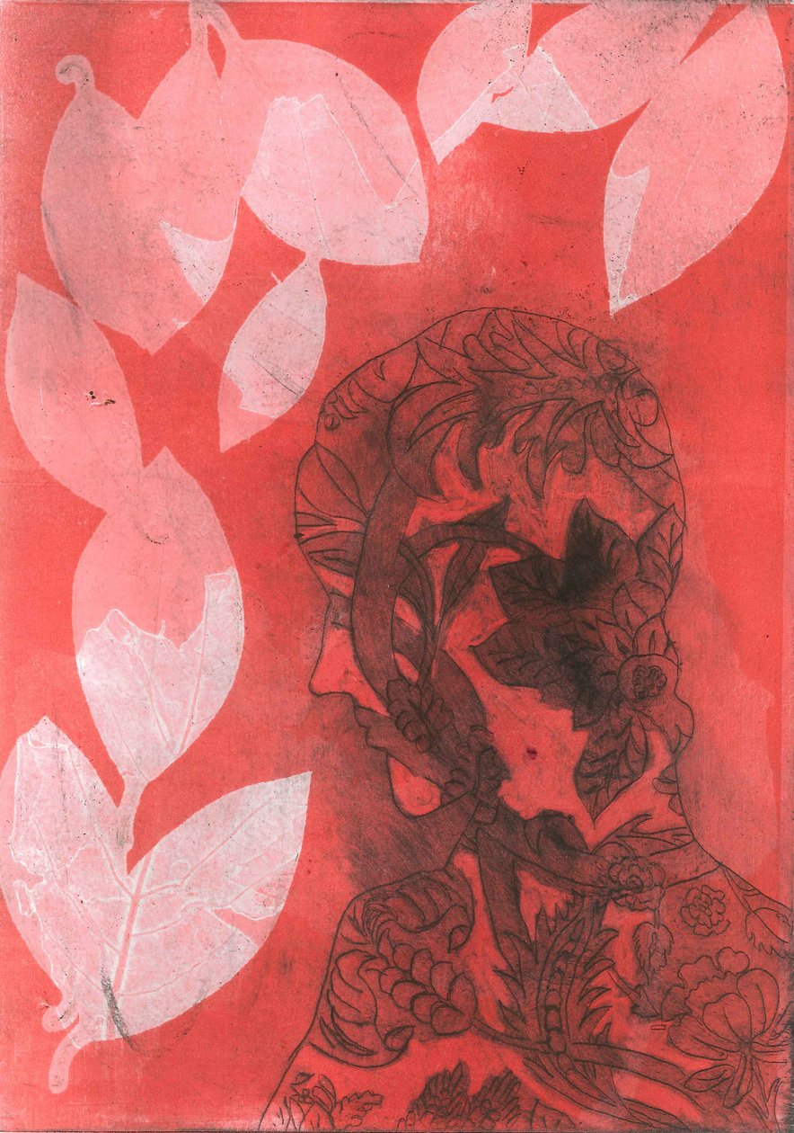 Cast II, 2015 (monoprint papírra) alkotó: Stephen Dow