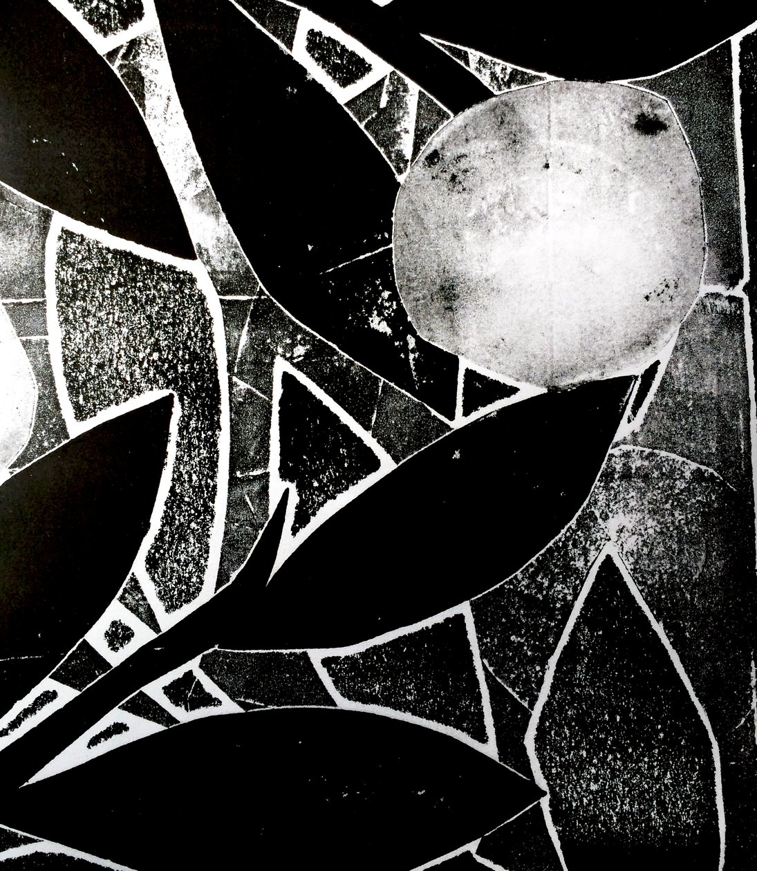 Holdfa, 2016 (monoprint kollázs) alkotó: Stephen Dow