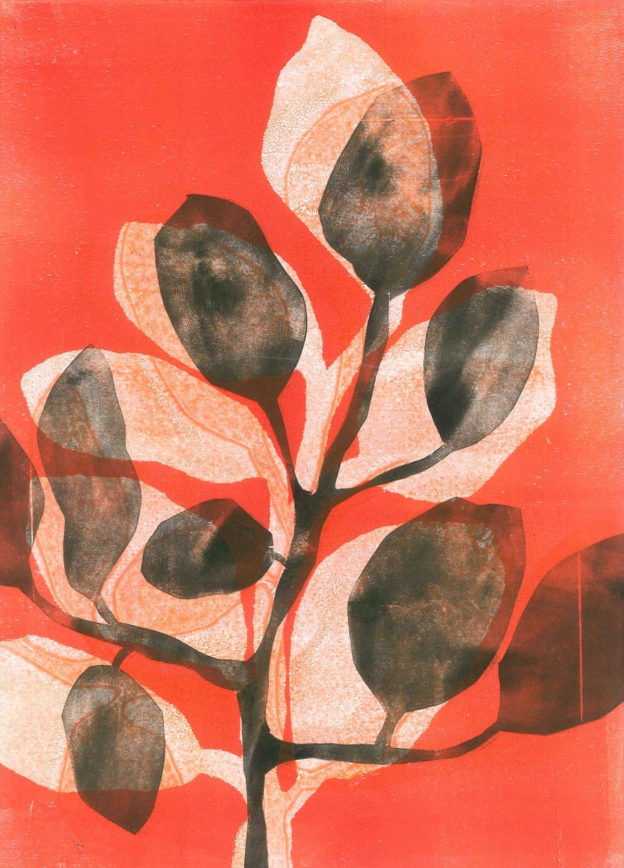 Summer Garden III, 2015 (monoprint, papír) alkotó: Stephen Dow