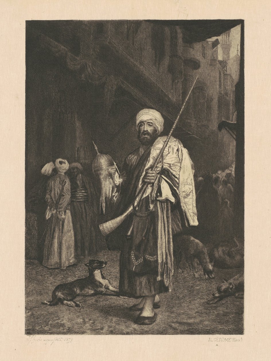 A régi ruhakereskedő, Kairó alkotó: Stephen James Ferris, after Jean Léon Gérôme