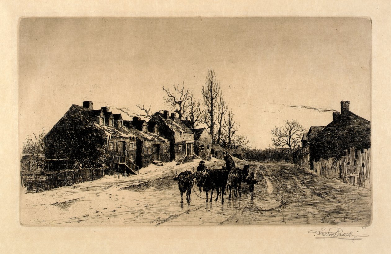 Egy téli este, Windsor, N.S. alkotó: Stephen Parrish