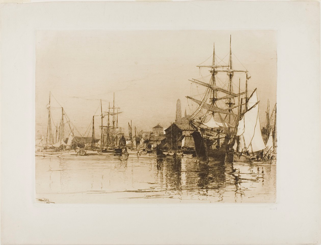 A belső kikötő, Gloucester alkotó: Stephen Parrish