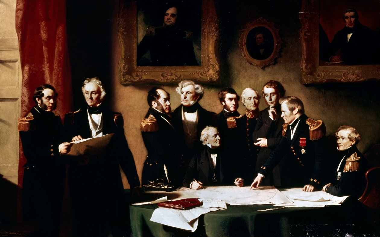 Az Északi-sarkvidéki Tanács Sir John Franklin felkutatását tervezi alkotó: Stephen Pearce