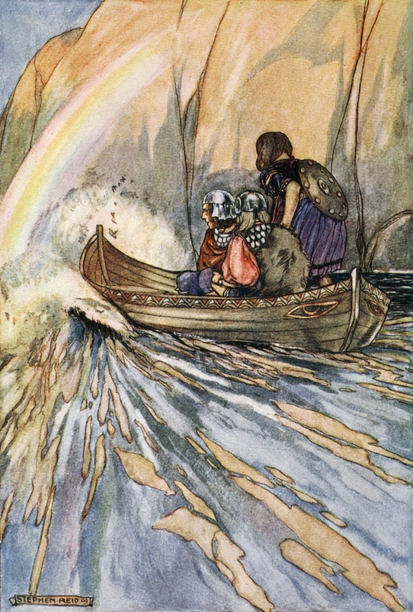 „Vigyél minket gyorsan, Mananan csónakja a Hesperidák kertjébe”, 1910. alkotó: Stephen Reid
