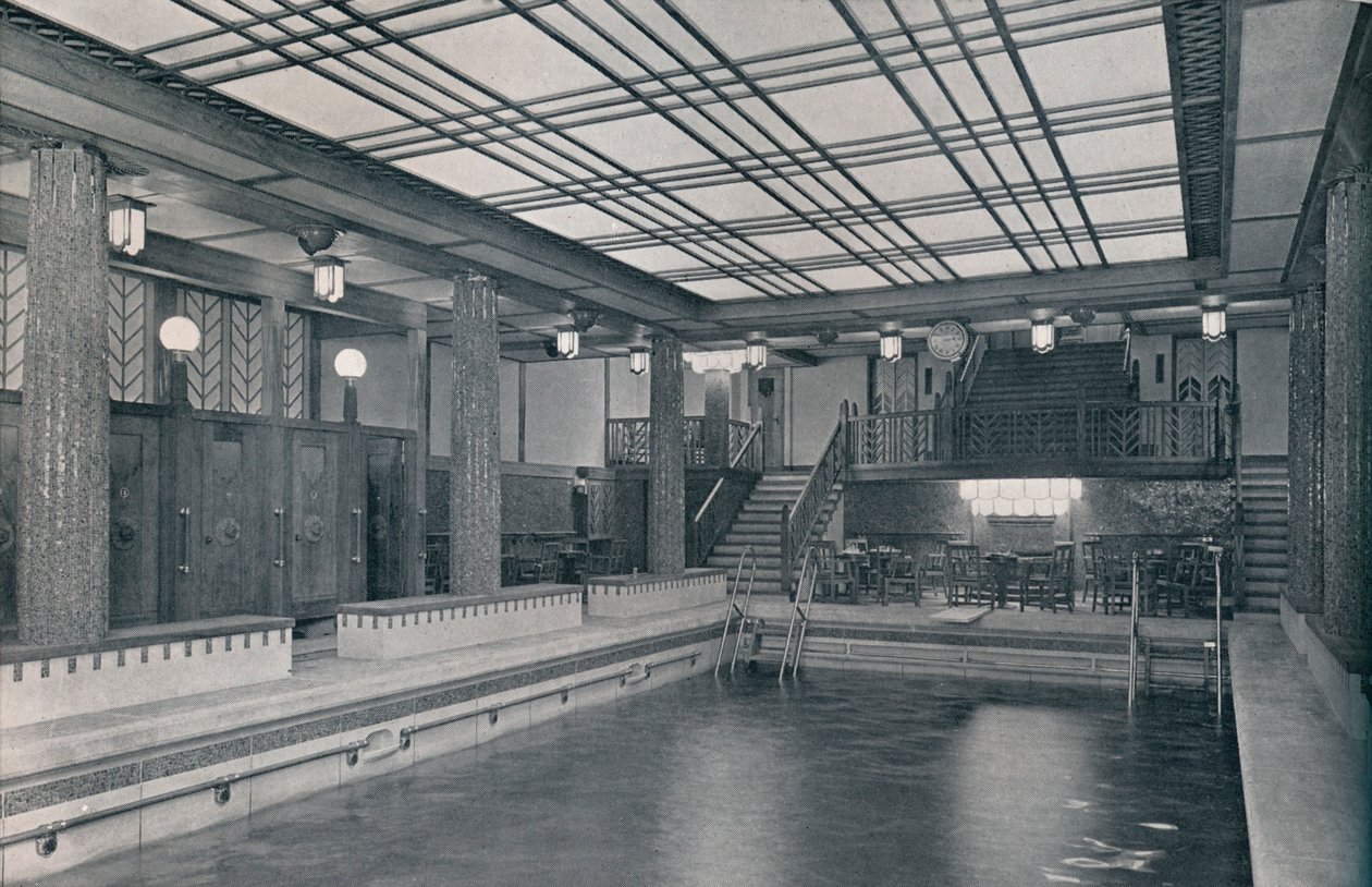 A fürdőmedence az S.S. Empress of Britain fedélzetén, 1931 alkotó: Stewart Bale Limited