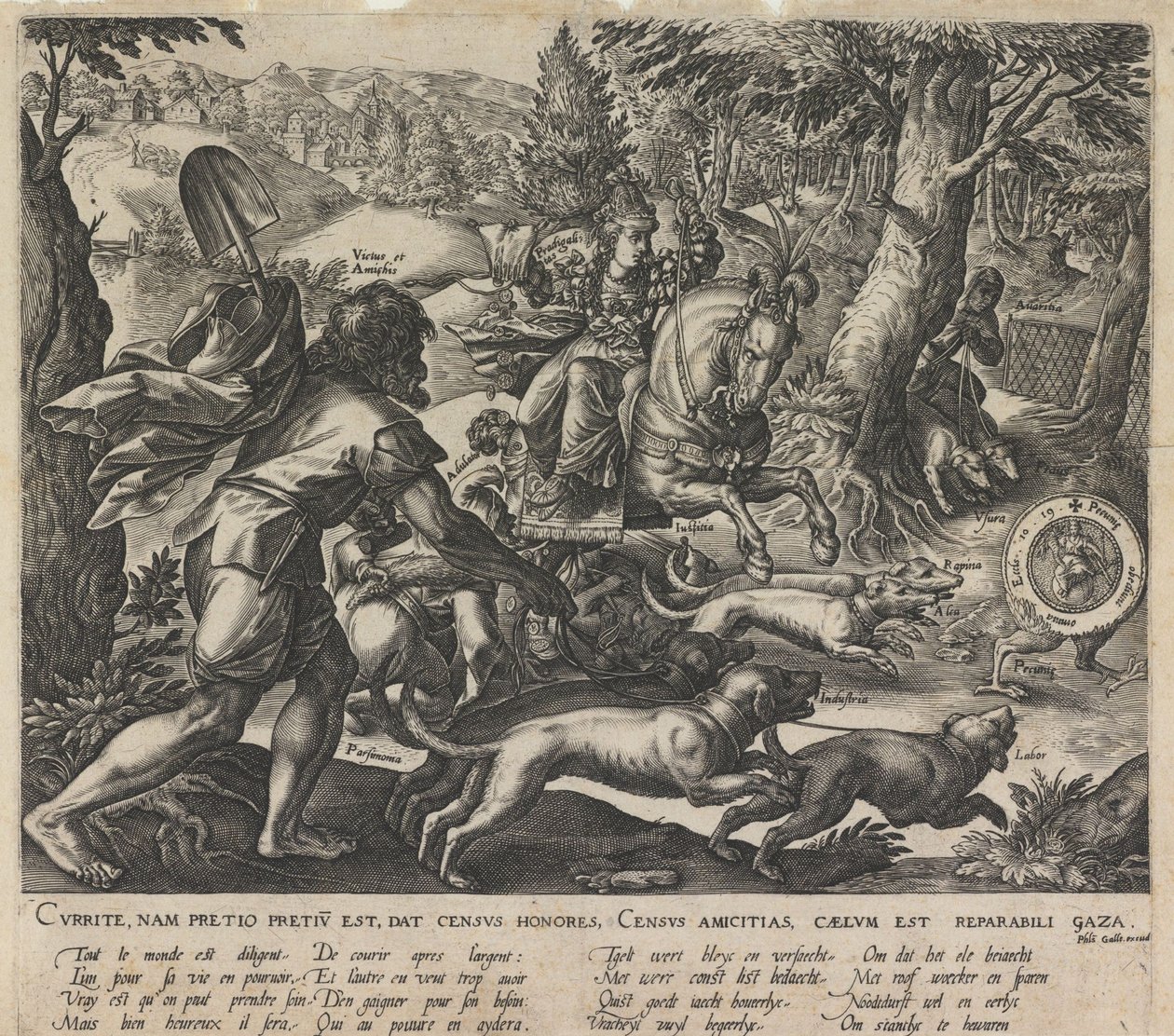 Egy allegorikus vadászat, 1578 alkotó: Stradanus