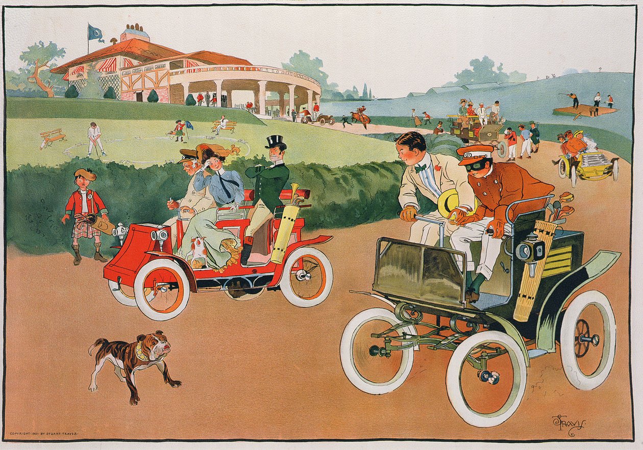 The Race from the Links, kiadó Max Williams, nyomta R.A. Welcke, New York alkotó: Stuart Travis