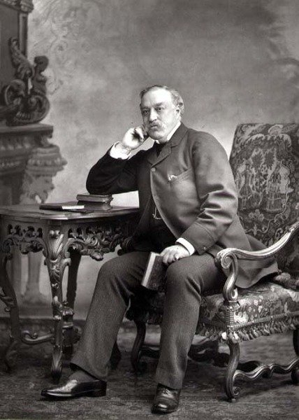 Edmund Yates (1831-94), újságíró és regényíró, portréfotó (fekete-fehér fotó) alkotó: Studio Walery