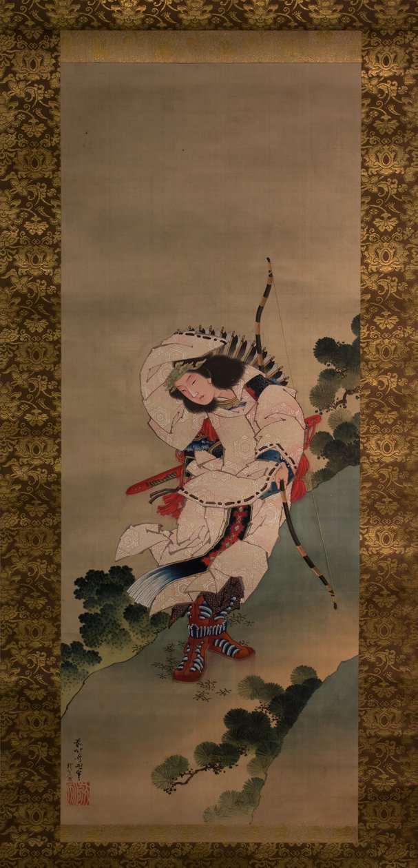 A legendás Jingu császárné, 1847-ben. alkotó: Studio of Katsushika Hokusai