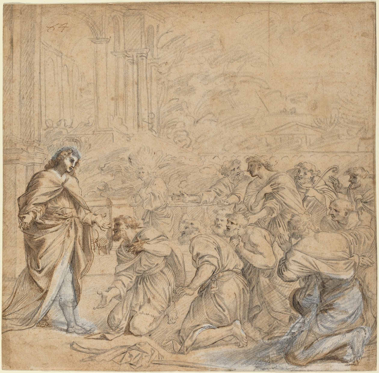 József kinyilatkoztatja magát Egyiptomban élő testvéreinek alkotó: Studio of Pier Francesco Mola