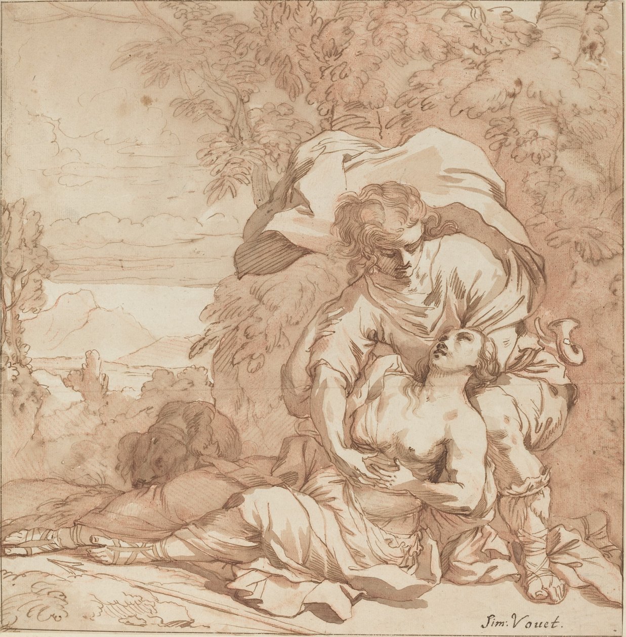Prokrisz és Kefalosz (?) alkotó: Studio of Simon Vouet