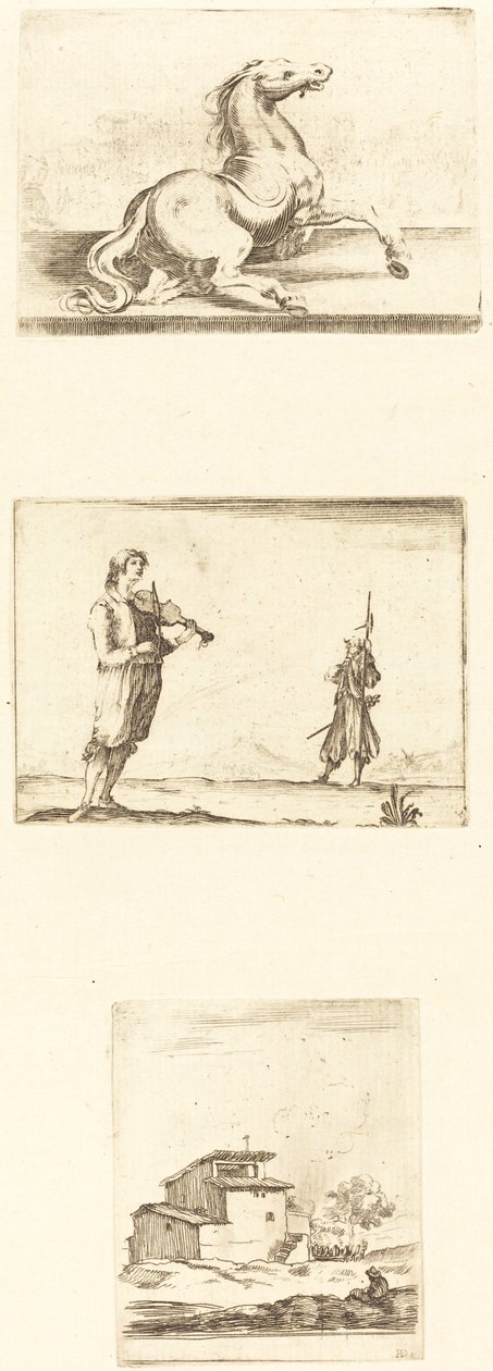 Rézkarcok lapja alkotó: Style of Jacques Callot