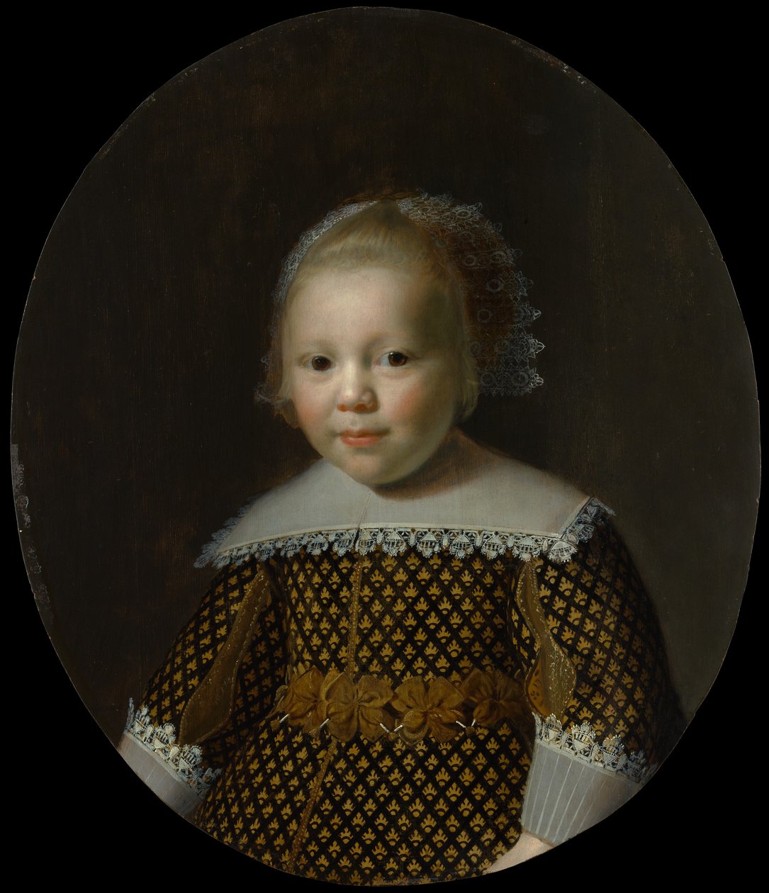 Egy fiatal fiú portréja. alkotó: Style of Paulus Moreelse