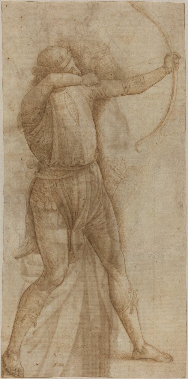 Íjász figurája [recto] alkotó: Style of Pietro Perugino