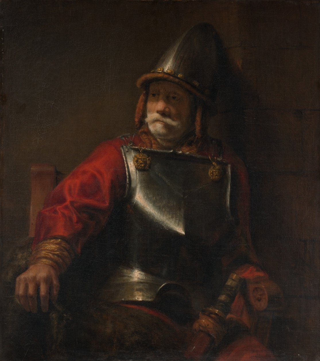 Ember a páncélos Marson. alkotó: Style of Rembrandt