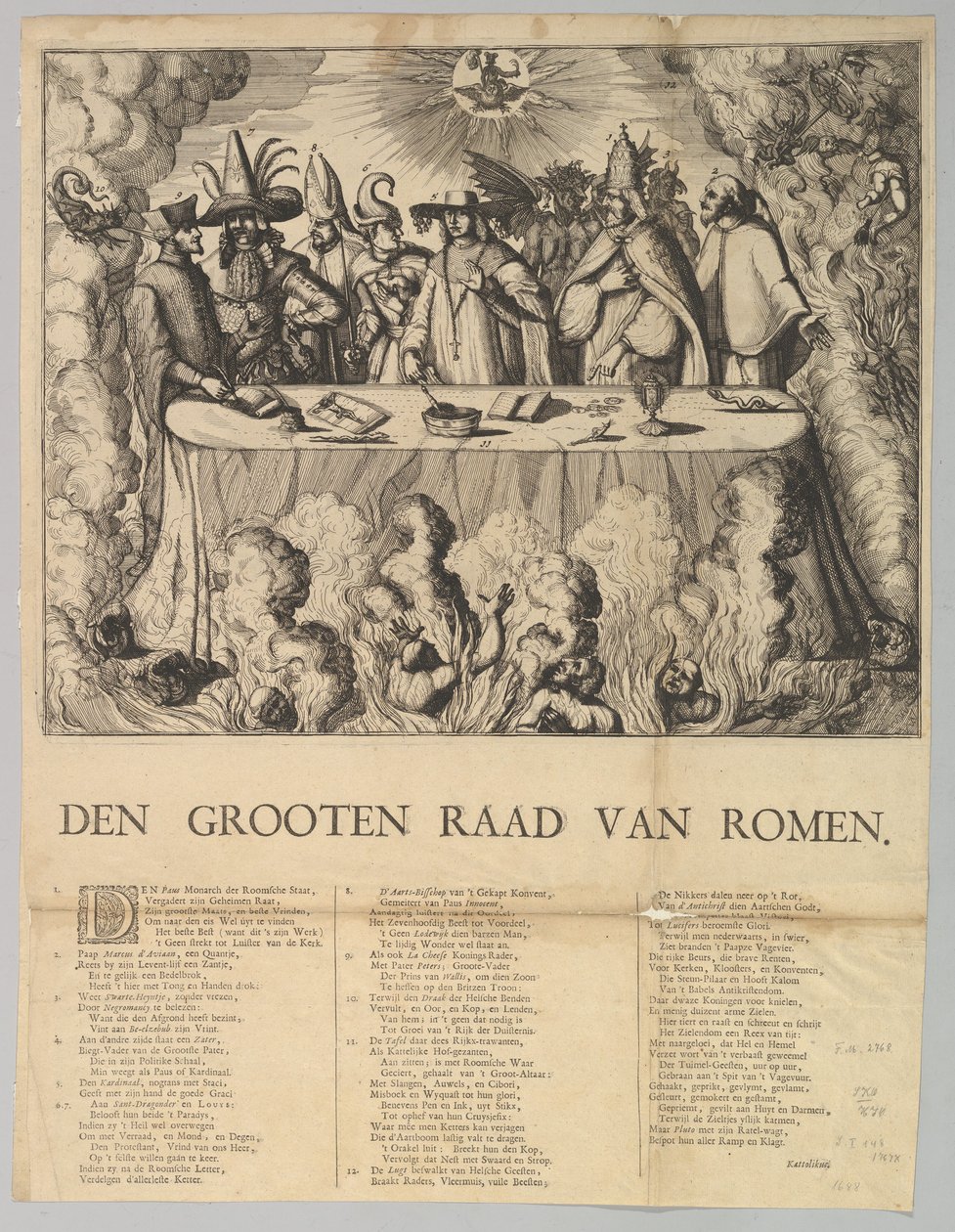 A Római Nagy Zsinat, 1665-1708. alkotó: Style of Romeyn de Hooghe