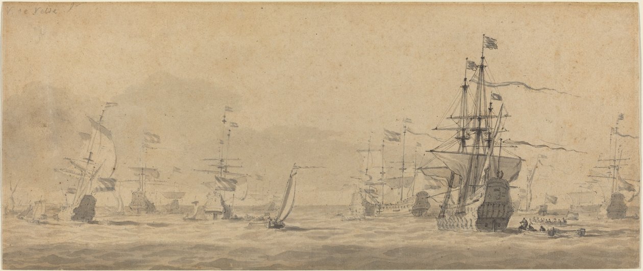tengeri alkotó: Style of Willem van de Velde the Younger