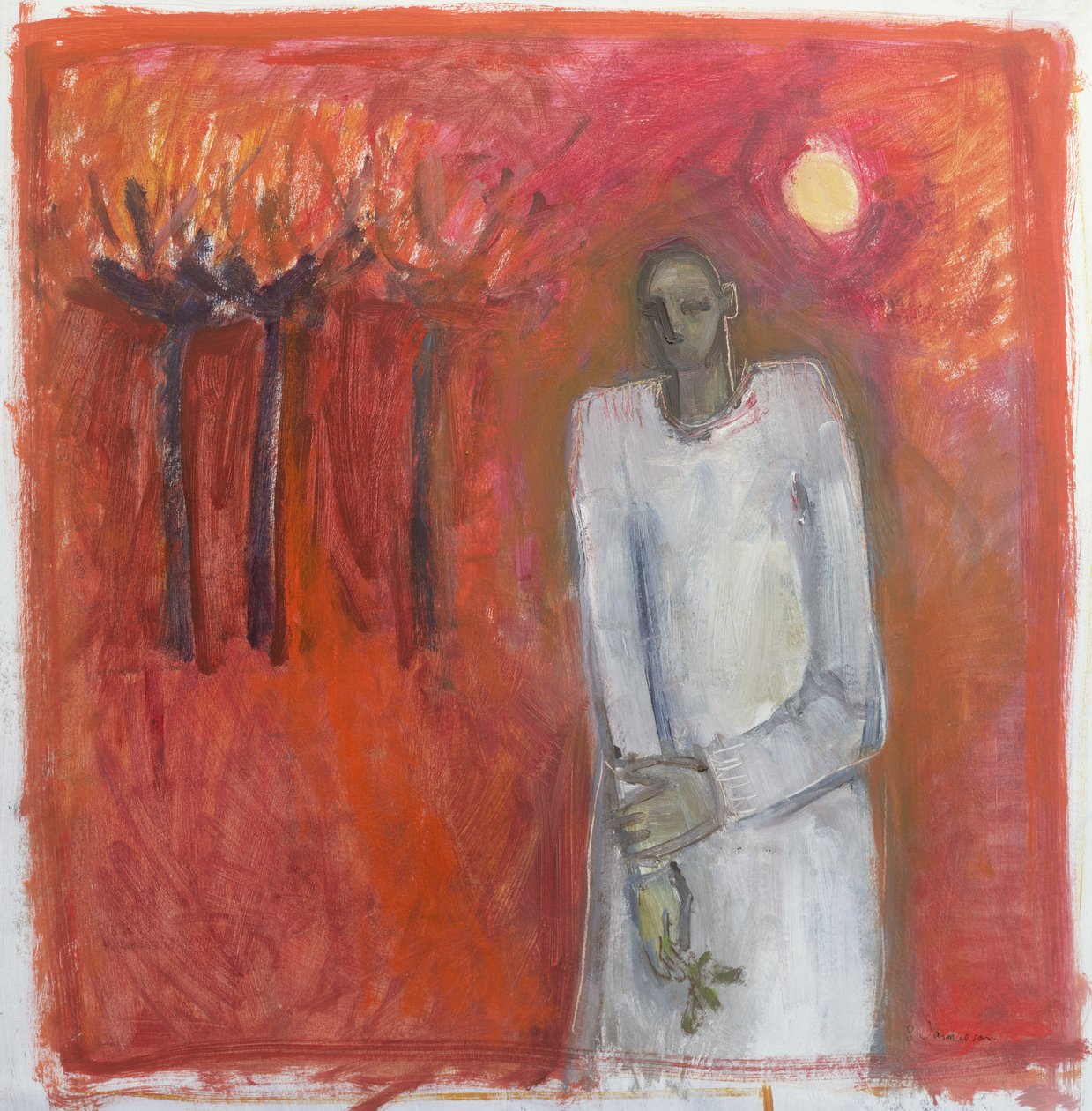 Béke angyal, 2002 (akril papíron) alkotó: Sue Jamieson