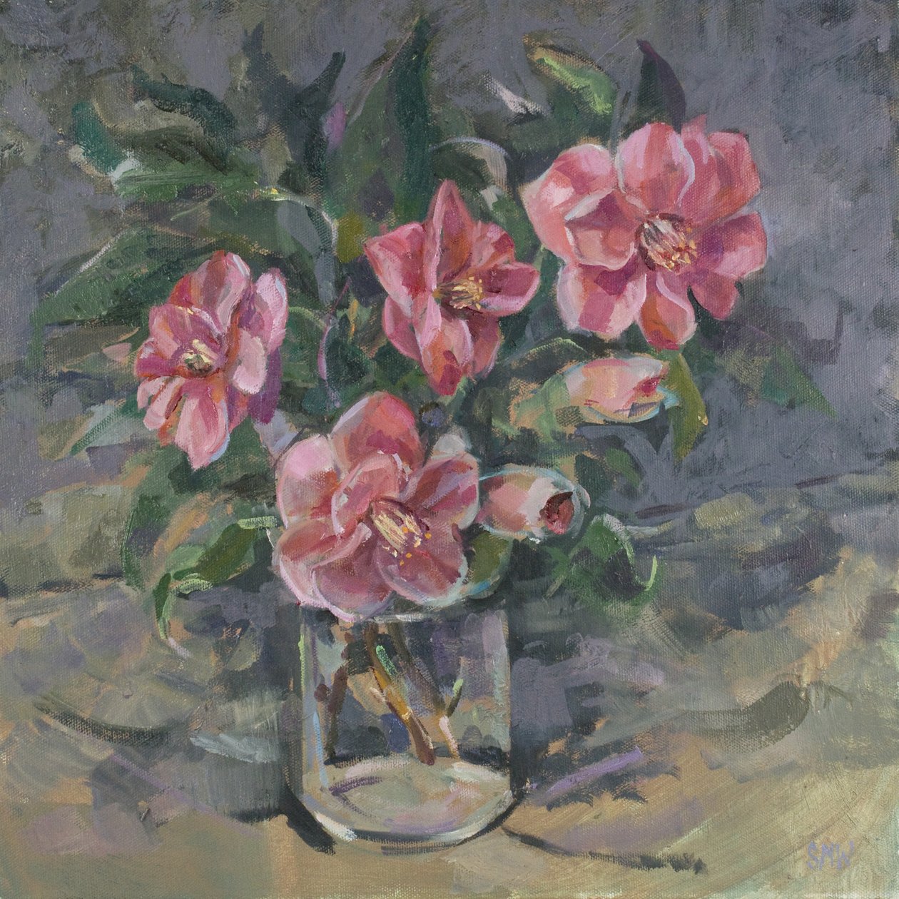 Camelias, 2014, alkotó: Sue Wales