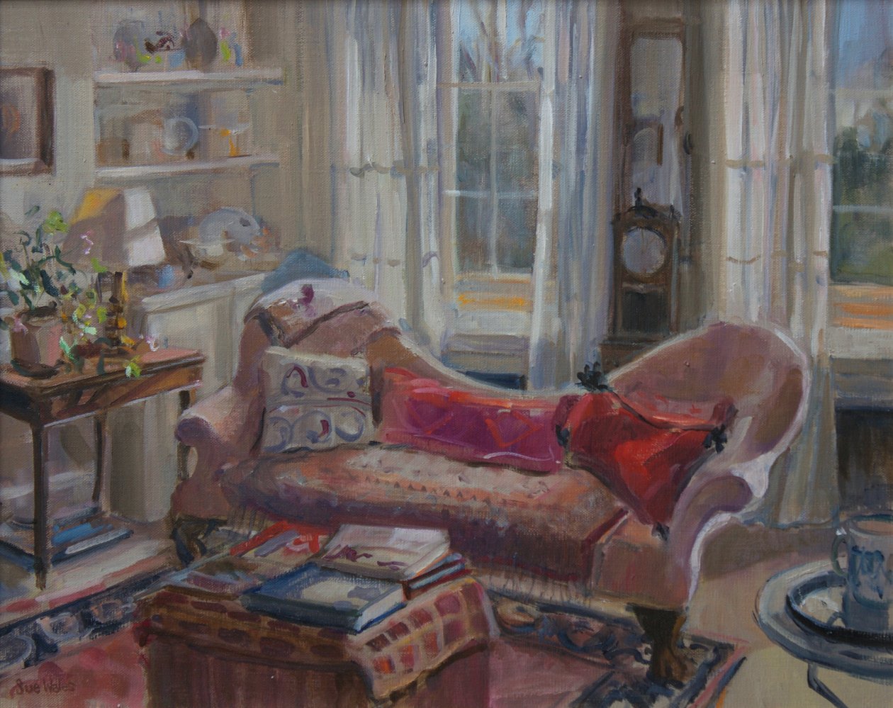 Piros párnák, 2016 alkotó: Sue Wales